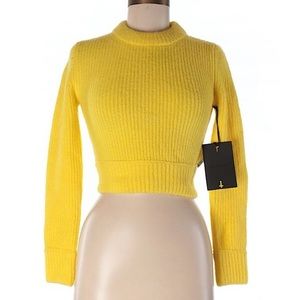 Unif Ribbed Yellow Sweater